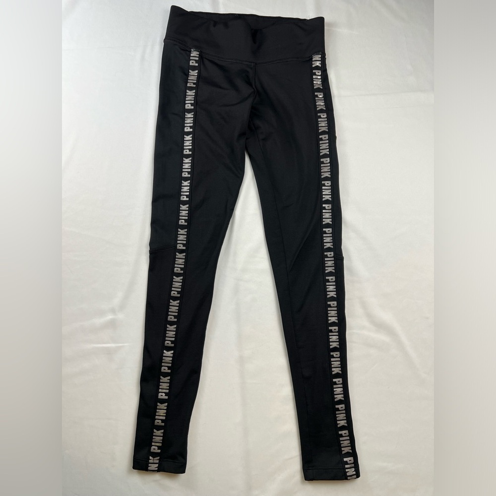 Victoria’s Secret - Women’s Leggings - Black - X-Small - PINK logo in Gray